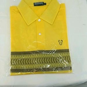Mens Polo, Golf Shirt Yellow
